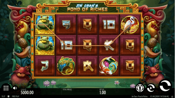 jin chans pond of riches paylines